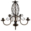 Ver imagem 1 de Pendente de Teto Grande de Metal para Decoração de Cozinha Moderna - Verniz