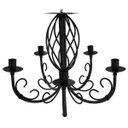 Ver imagem 1 de Pendente Luminária Negra Decorativa para Iluminação Quarto Moderno - Preto