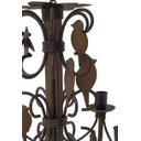 Ver imagem 3 de Luminária Artesanal Rustica com Pássaros em Metal Iluminação de Varanda