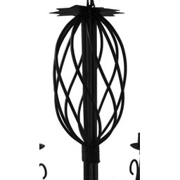 Luminária Trançada Decorativa para Sala Iluminação sobre Mesa de Jantar - Preto - 3