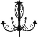 Ver imagem 1 de Luminária Trançada Decorativa para Sala Iluminação sobre Mesa de Jantar - Preto