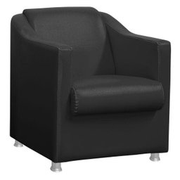 Poltrona Hilda Decorativa Corano Preto - JRV Móveis - 1