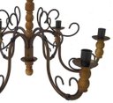Ver imagem 4 de Luminária Decorativa Rustica para Sala de Jantar Grande com Madeira - Verniz