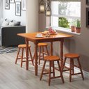 Ver imagem 3 de Mesa de Jantar Dobrável 79,8cm Multimóveis Cr50112 Mel