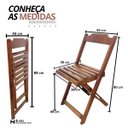 Ver imagem 2 de Conjunto Mesa de Mdf 120x70 com 6 Cadeiras Dobráveis Imbuia