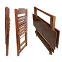 Ver imagem 7 de Conjunto Mesa de Mdf 120x70 com 6 Cadeiras Dobráveis Imbuia