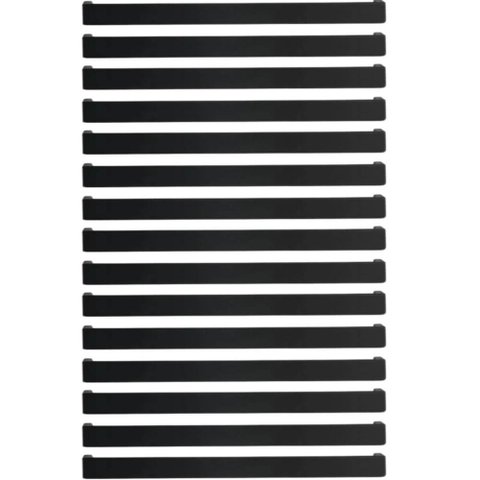 Kit 15 Puxadores Retos Preto Fosco 224mm para Móveis Torralba Piauí Armários Gavetas