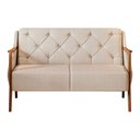 Ver imagem 6 de Conjunto Sofá 2 Lugares e 2 Poltronas Zoe Linho Off White com Bege - Sallar Home