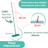 Rodo Mop Flat com Balde Lava e Seca com 1 Refil Extra para Limpeza Profissional - 5