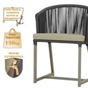 Ver imagem 4 de Mesa com 4 Cadeiras e Noronha Estofado 7 Trama Original Preto