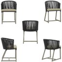Ver imagem 5 de Mesa com 4 Cadeiras e Noronha Estofado 7 Trama Original Preto