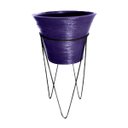 Ver mais imagens de Vasos Planta com Suporte Grande Vaso Grid Sacada Jardim Varanda BGPLASTICOS V1930SG AZUL ARARA 009