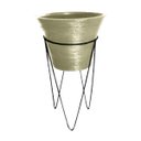 Ver imagem 1 de Vasos Planta com Suporte Grande Vaso Grid Sacada Jardim Varanda BGPLASTICOS V1930SG AZUL ARARA 009