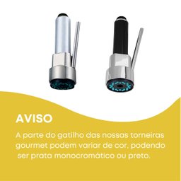 Torneira Gourmet de Cozinha Monocomando Aço Inox 304 Escovado Luxo Brinovar - 6