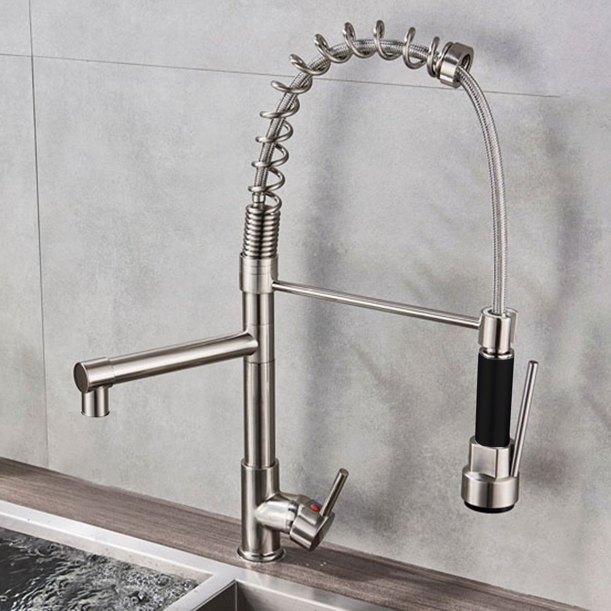 Torneira Gourmet de Cozinha Monocomando Aço Inox 304 Escovado Luxo Brinovar - 4