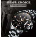 Ver imagem 3 de Relógio Masculino Aço Inoxidavel Va Va Voom Va-214 À Prova D'água Cinza