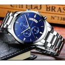 Ver imagem 4 de Relógio Masculino Aço Inoxidavel Va Va Voom Va-214 À Prova D'água Cinza