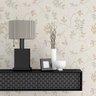 Papel de Parede Adesivo Folhas Secas Bege - 3