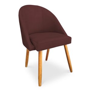 Cadeira Lua Veludo Decorativa Luxo - Jrc Móveis:terracota