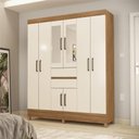 Ver imagem 1 de Guarda Roupa Alba Casal 8 Portas com Espelho Amendola