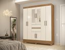Ver imagem 5 de Guarda Roupa Alba Casal 8 Portas com Espelho Amendola