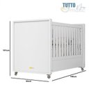 Ver imagem 3 de Berço Tutto New com Guarda Roupa Mississipi 6 Portas Branco Fosco e Colchão Gazin - Matic