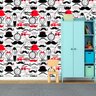 Papel de Parede Adesivo Barbearia Retrô - 2