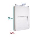 Ver imagem 2 de 9x Luminária Balizador Fit Slim Branco Ip65 Led 2w para Parede Escada Muro Caixa 4x2 para Area