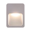 Ver imagem 1 de 3x Luminária Balizador Fit Slim Branco Ip65 Led 2w para Parede Escada Muro Caixa 4x2 para Area