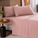 Ver imagem 2 de Jogo Cama Queen 4 Peças Bordado Inglês Exclusive Toque Acetinado Admirare - Rose