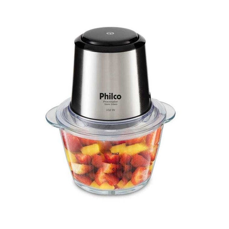 Processador Philco Inox Glass 350w Pps01i 220v