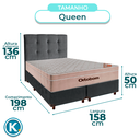 Ver imagem 2 de Kit Cabeceira + Cama Box + Colchão Queen Molas Ensacadas Airtech Ortobom