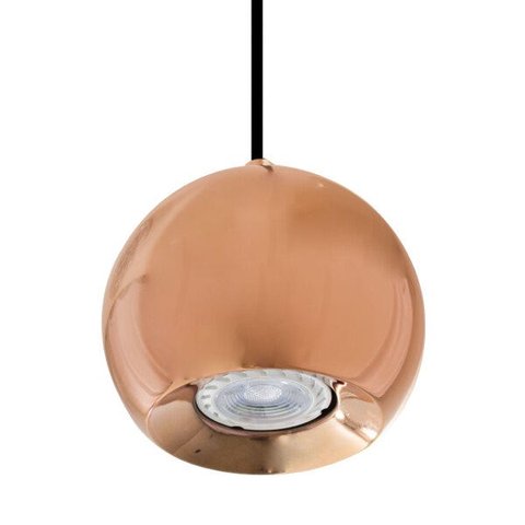 1x Pendente Pin 12 Cm Bella Iluminação Luminária Bola Metalizada Redondo Fh015 St1322
