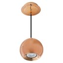 Ver imagem 2 de 1x Pendente Pin 12 Cm Bella Iluminação Luminária Bola Metalizada Redondo Fh015 St1322