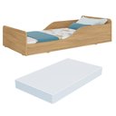 Ver imagem 1 de Cama Infantil Montessoriana com Colchão Incluso 100% Mdf Melissa Plus Multimóveis Mp2958 Madeirado