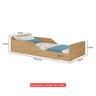 Cama Infantil Montessoriana com Colchão Incluso 100% Mdf Melissa Plus Multimóveis Mp2958 Madeirado - 6