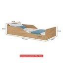 Ver imagem 6 de Cama Infantil Montessoriana com Colchão Incluso 100% Mdf Melissa Plus Multimóveis Mp2958 Madeirado