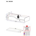 Ver imagem 3 de Cama Infantil Montessoriana com Colchão Incluso 100% Mdf Melissa Plus Multimóveis Mp2958 Madeirado