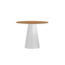 Ver imagem 1 de Mesa Jantar Isis 100x100 sem Vidro Off White/ype - Nc