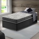 Ver imagem 2 de Cama Box com Baú Solteiro Preta + Colchão San Francisco Ortopédico Espuma D33 88x188x54cm
