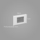 Ver imagem 2 de 8x Balizador Embutir Caixa 4x2 Branco + LED G9 5W Branco Quente Parede Escada St1314