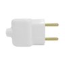 Plug Tomada Pino Prensa Cabo 2p Branco 20a 250v - 1