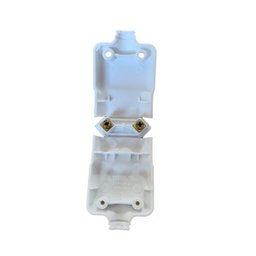 Plug Tomada Pino Prensa Cabo 2p Branco 20a 250v - 2