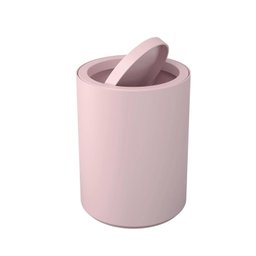 Lixeira Coza Banheiro com Tampa 1 Litros Serene - Rosa - 1