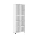 Ver imagem 2 de Estante Organizadora Nicho Multiuso 74 X 185 X 30 Cm 10 Nichos Mdp Branco - Clicklar