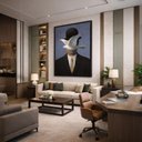 Ver imagem 3 de Quadro Canvas The Museum Of Modern Art 90x60cm Mold Branca