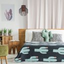 Ver imagem 5 de Pendente Lustre Net Bella Preto Com Metal Aramado E Tecido Ø32cm Lanterna Chinesa E-27 Pd015s