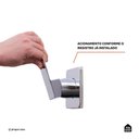 Ver imagem 4 de Acabamento de Misturador para Banheiro Oiapoque - Pingoo.casa - Prata