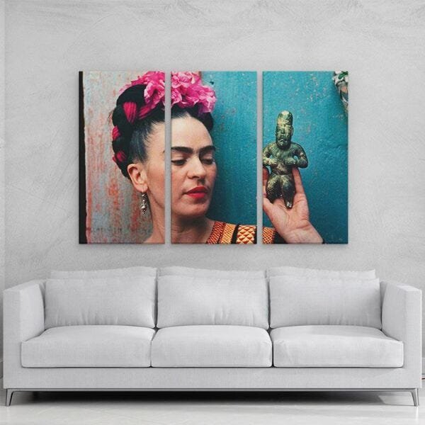 Conjunto Quadro Frida Kahlo em MDF - 4