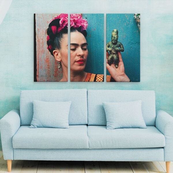 Conjunto Quadro Frida Kahlo em MDF - 5